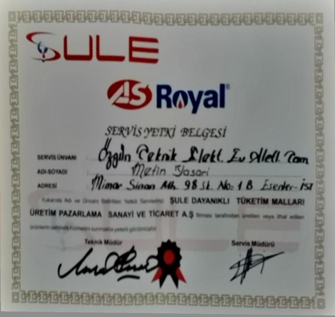 Sule Asroyal Yetkili Servisi